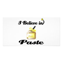 i believe in paste picture card