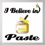 i believe in paste poster