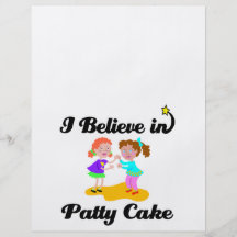 i believe in patty cake II Personalized Flyer