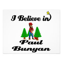 i believe in paul bunyan personalized invite