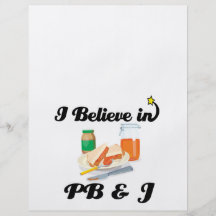 i believe in PB and J Custom Flyer
