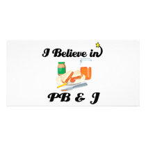 i believe in PB and J Photo Card Template