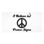 i believe in peace signs photo greeting card