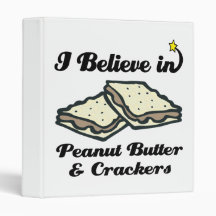 i believe in peanut butter and crackers vinyl binders