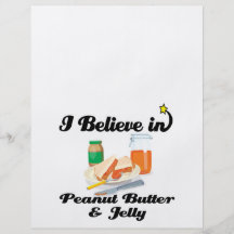 i believe in peanut butter and jelly custom flyer