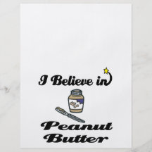 i believe in peanut butter custom flyer