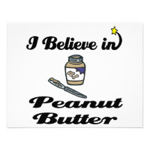 i believe in peanut butter invitation