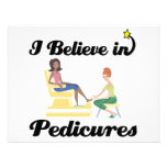 i believe in pedicures personalized announcement