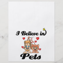 i believe in pets custom flyer