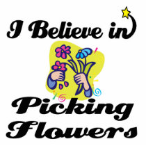i believe in picking flowers photo cut outs