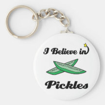 i believe in pickles keychains