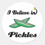 i believe in pickles sticker