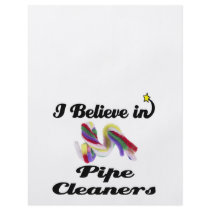 i believe in pipe cleaners flyer design