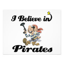 i believe in pirates personalized invitations