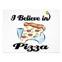 i believe in pizza custom invites