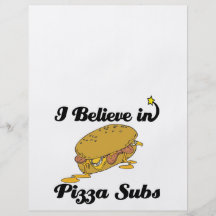 i believe in pizza subs full color flyer