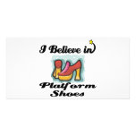 i believe in platform shoes picture card