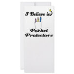 i believe in pocket protectors rack cards