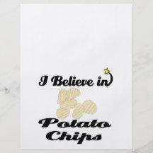 i believe in potato chips full color flyer