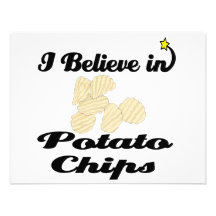 i believe in potato chips invitations