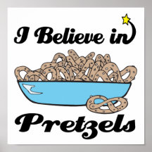 i believe in pretzels print