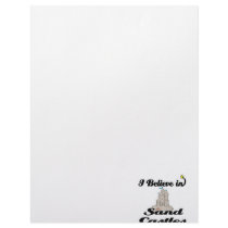 i believe in sand castles letterhead design