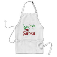 I Believe in Santa Aprons