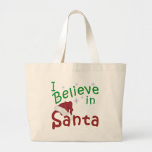 I Believe in Santa Canvas Bag