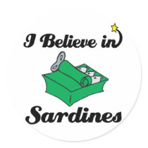 i believe in sardines stickers