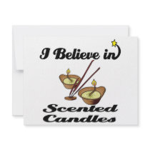 i believe in scented candles invitations