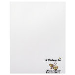 i believe in scented candles letterhead design