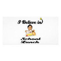 i believe in school lunch photo cards