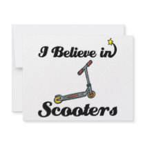 i believe in scooters custom invitation