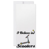 i believe in scooters personalized rack card