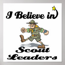 i believe in scout leaders print