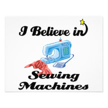 i believe in sewing machines custom invitations