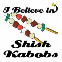 i believe in shish kabobs acrylic cut out