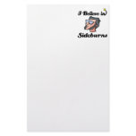 i believe in sideburns custom stationery