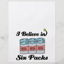 i believe in six packs personalized flyer