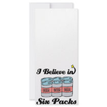 i believe in six packs custom rack card