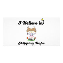 i believe in skipping rope photo card