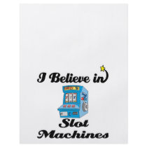 i believe in slot machines flyer design
