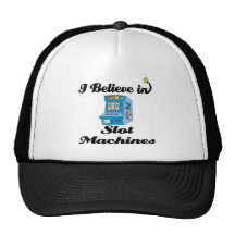 i believe in slot machines mesh hat