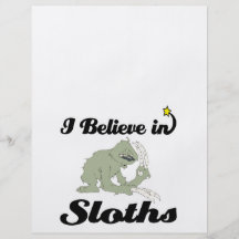i believe in sloths full colour flyer