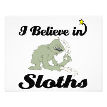 i believe in sloths personalized invite