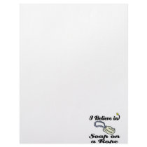 i believe in soap on a rope custom letterhead