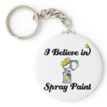 i believe in spray paint keychain