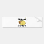 i believe in tacos bumper sticker