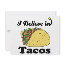 i believe in tacos personalized announcements