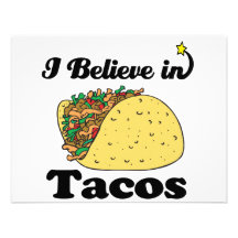 i believe in tacos personalized announcements
